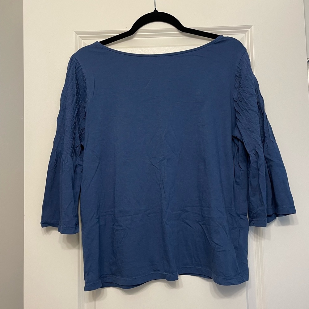 RALPH LAUREN SIZE L BLUE BLOUSE